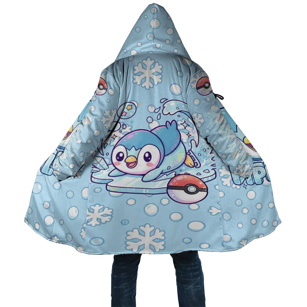 Piplup Cloak Cute Winter Snowflake Art