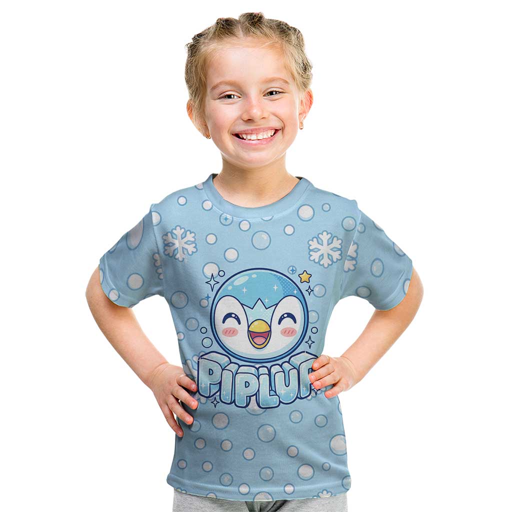 Piplup Kid T Shirt Cute Winter Snowflake Art
