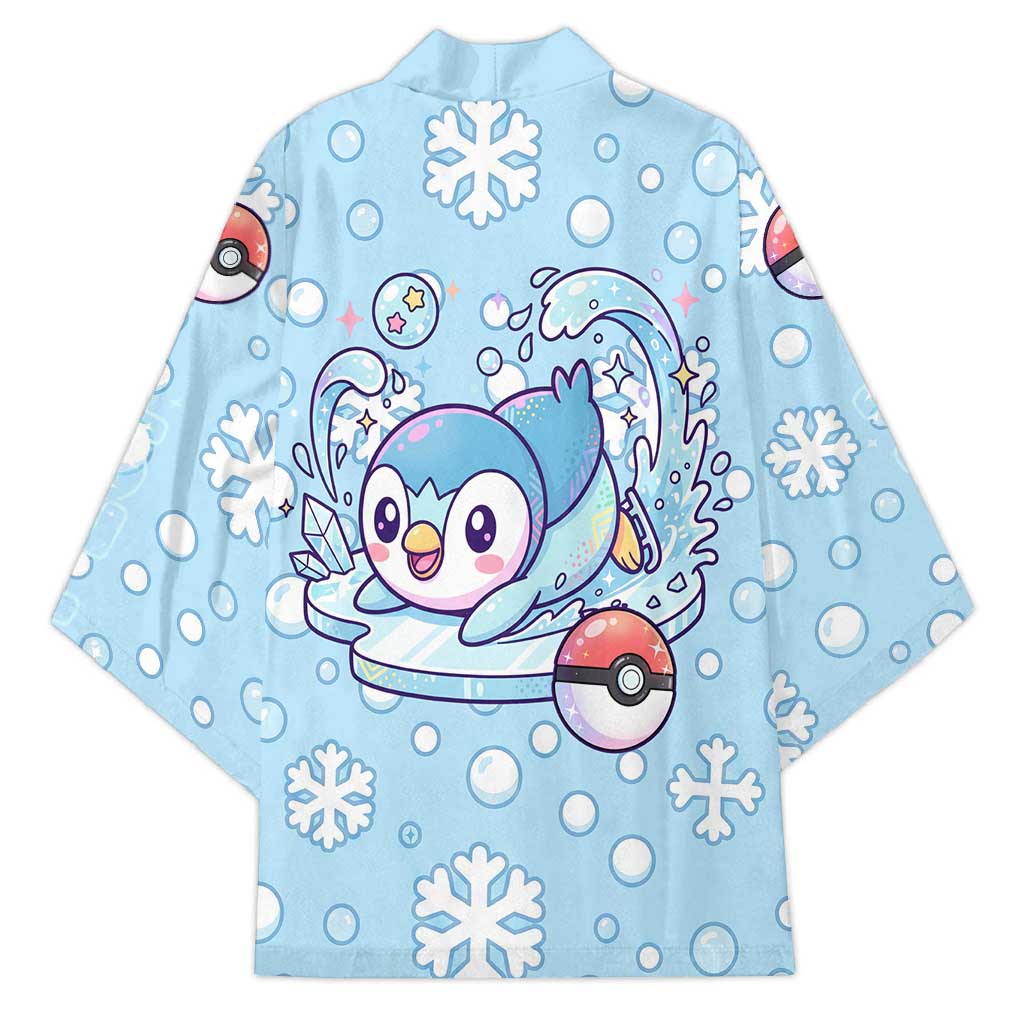 Piplup Kimono Cute Winter Snowflake Art