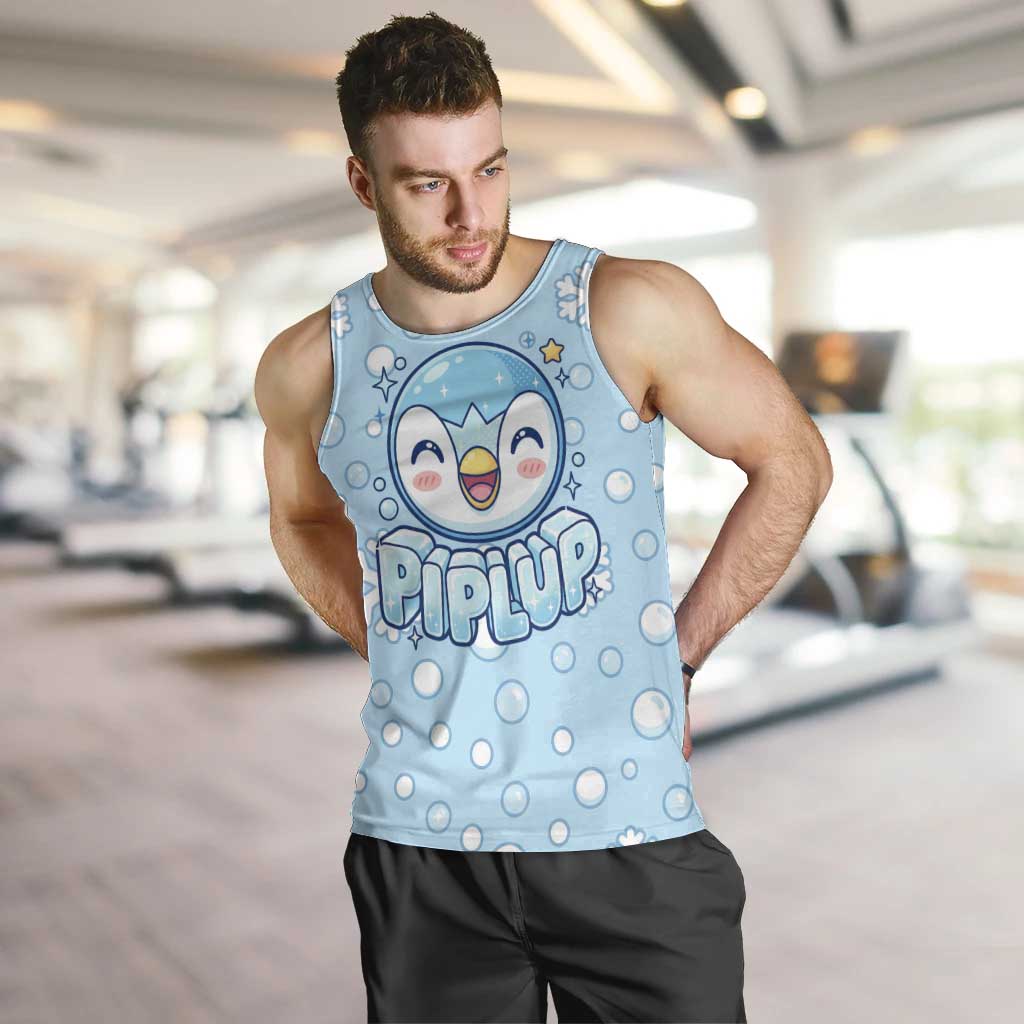 Piplup Men Tank Top Cute Winter Snowflake Art