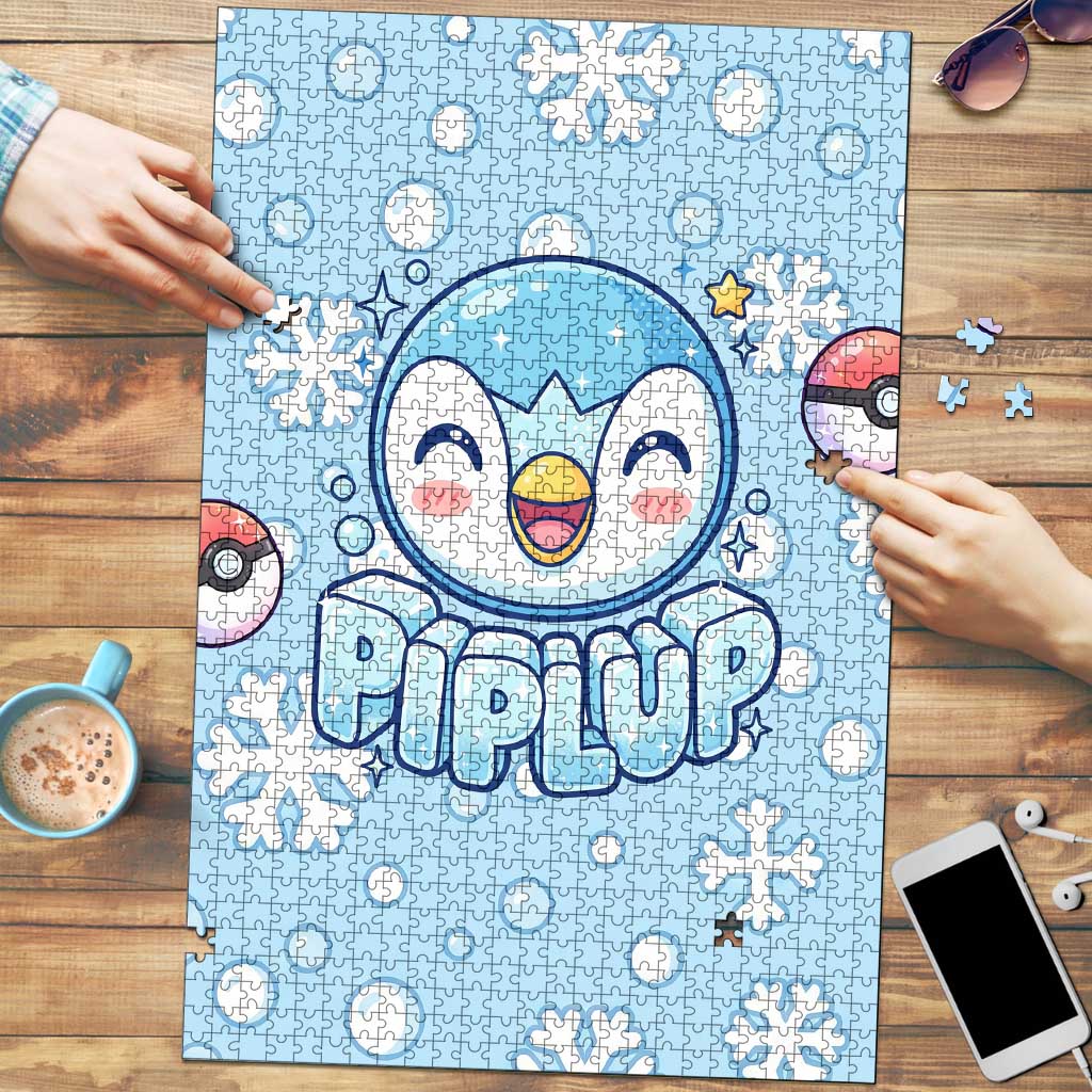 Piplup Puzzle Cute Winter Snowflake Art