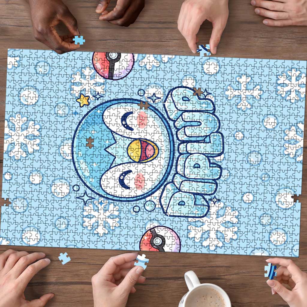 Piplup Puzzle Cute Winter Snowflake Art