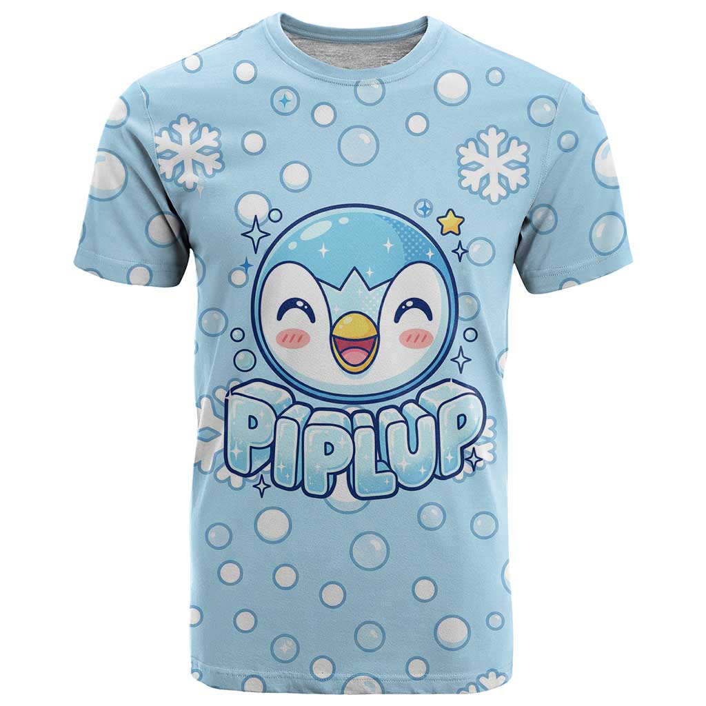 Piplup T Shirt Cute Winter Snowflake Art