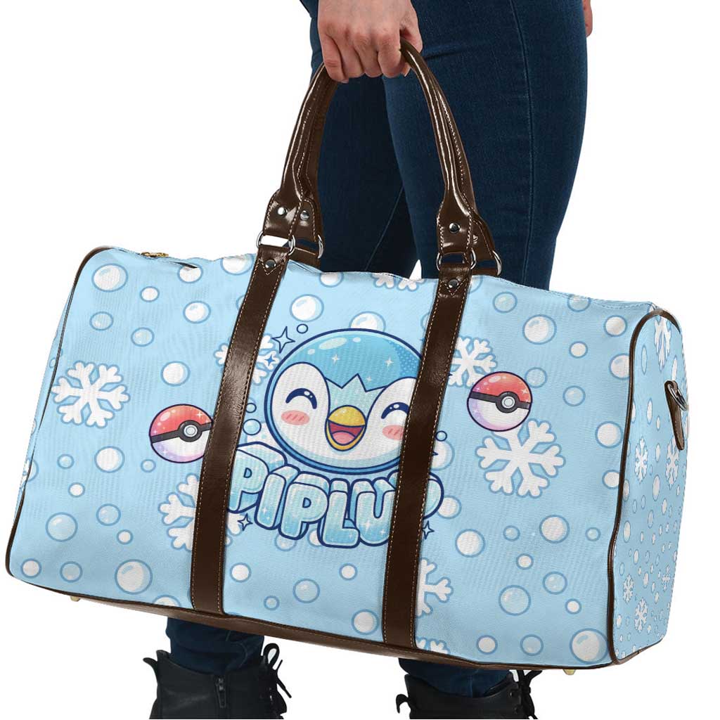 Piplup Travel Bag Cute Winter Snowflake Art