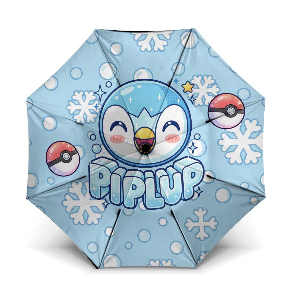 Piplup Umbrella Cute Winter Snowflake Art