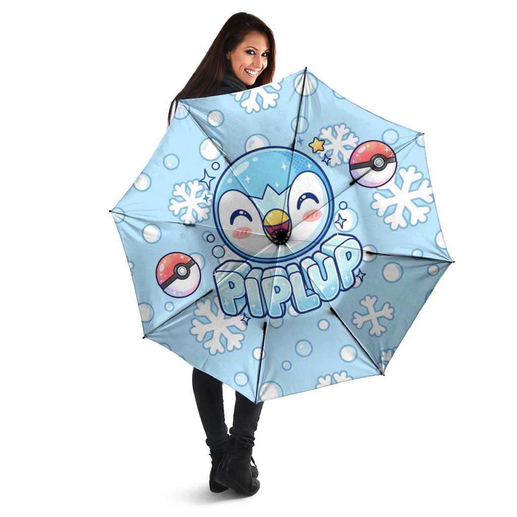 Piplup Umbrella Cute Winter Snowflake Art