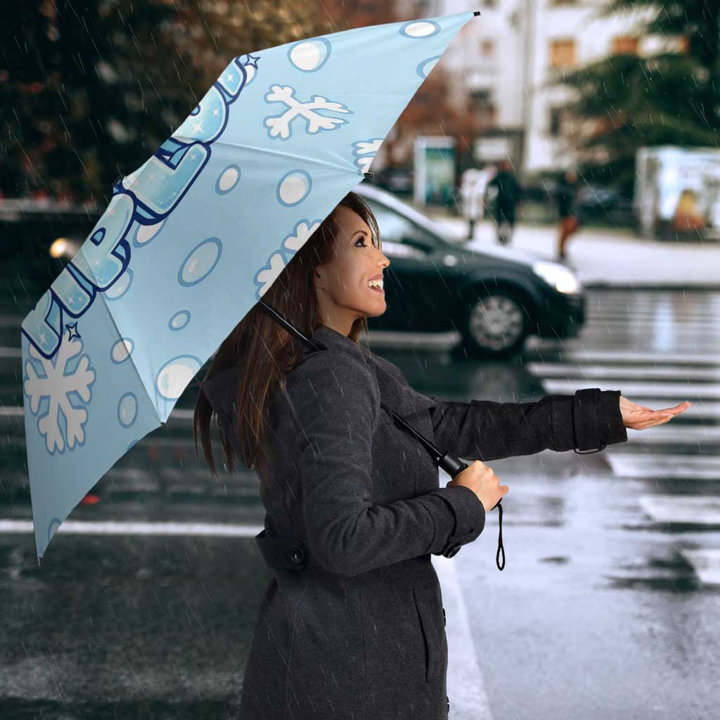Piplup Umbrella Cute Winter Snowflake Art