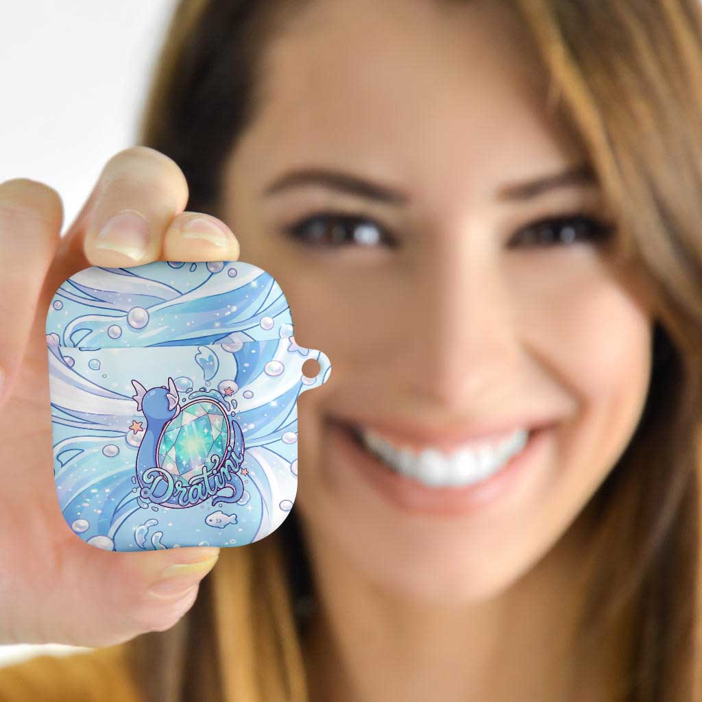 Dratini AirPods Case Pastel Aquatic Crystal Art
