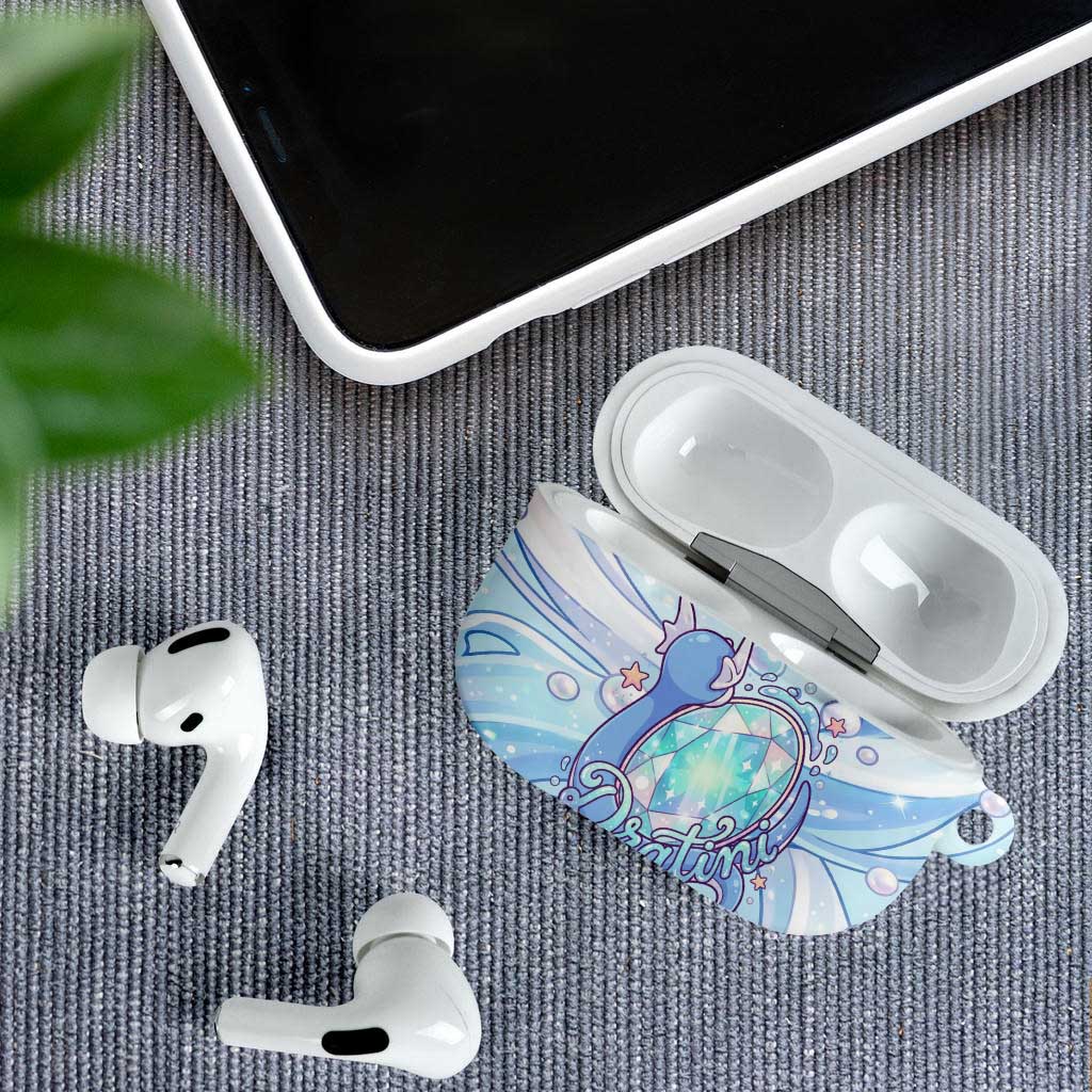 Dratini AirPods Case Pastel Aquatic Crystal Art