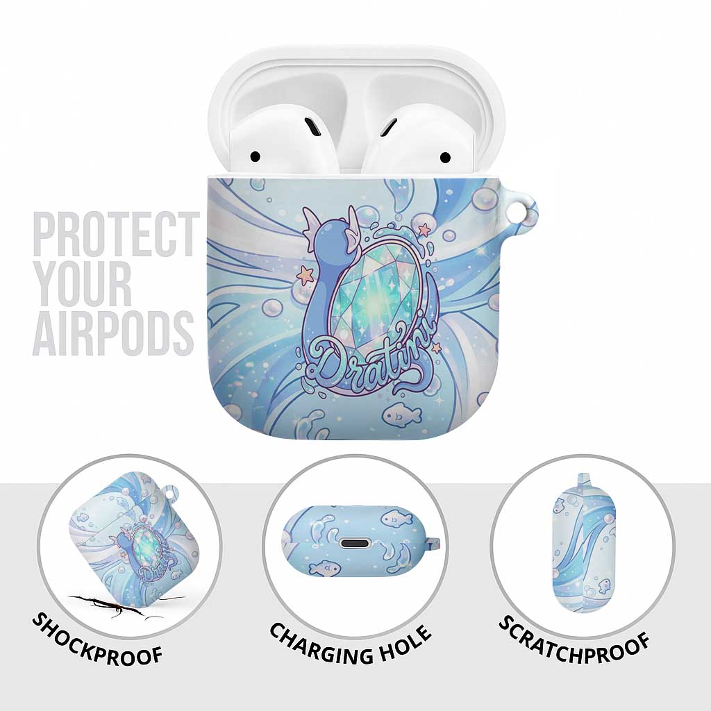 Dratini AirPods Case Pastel Aquatic Crystal Art