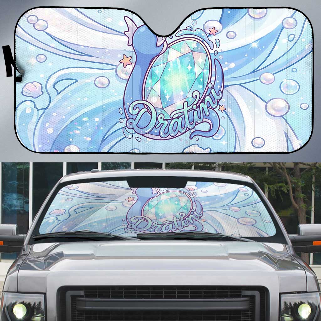 Dratini Auto Sun Shade Pastel Aquatic Crystal Art