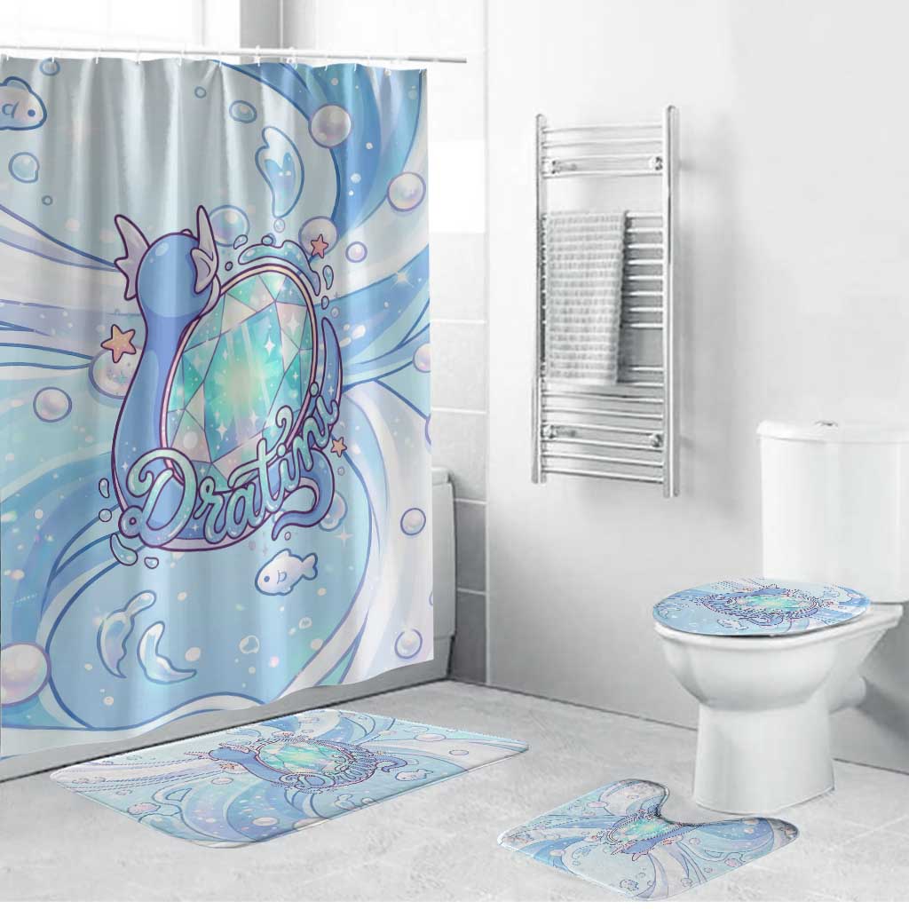 Dratini Bathroom Set Pastel Aquatic Crystal Art