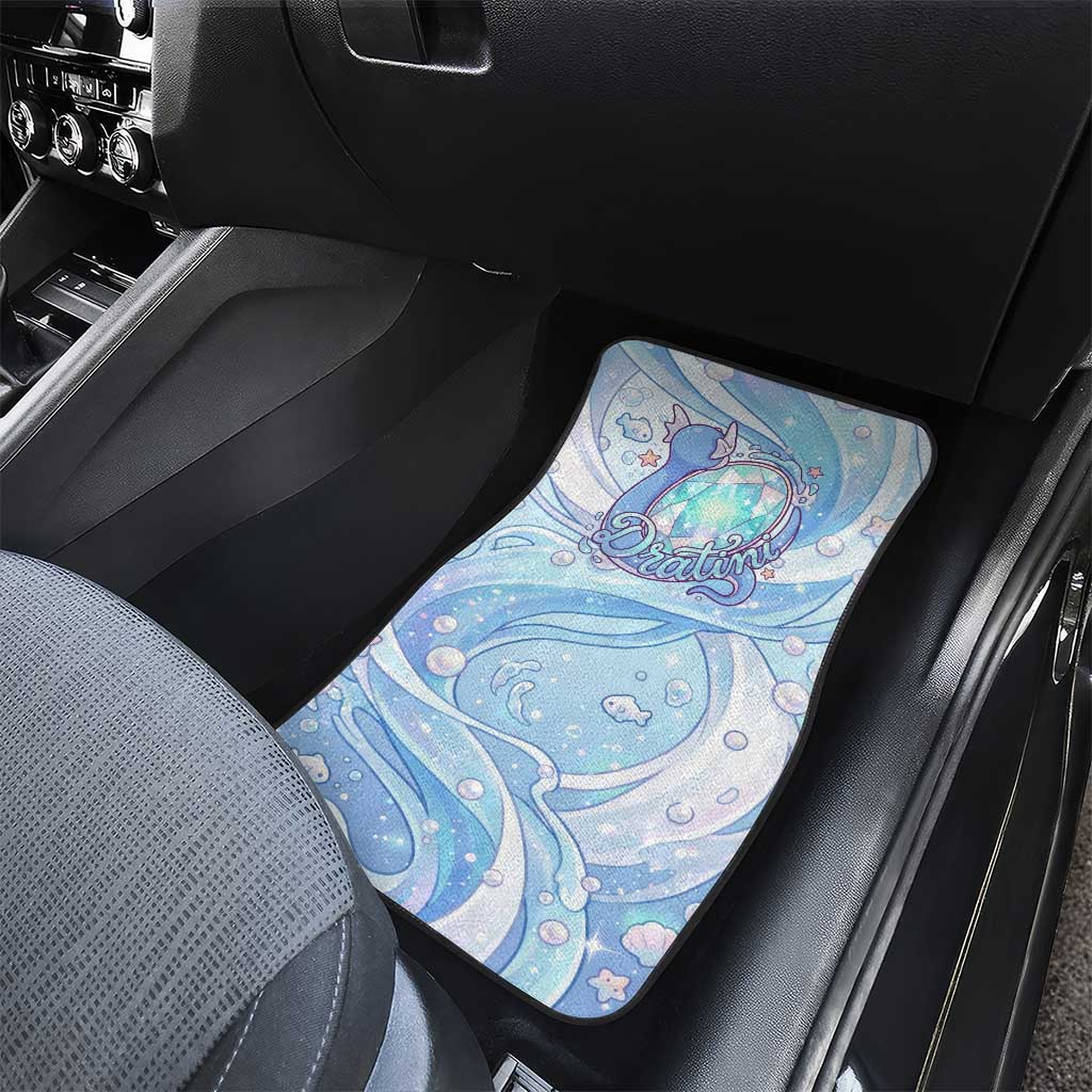 Dratini Car Mats Pastel Aquatic Crystal Art