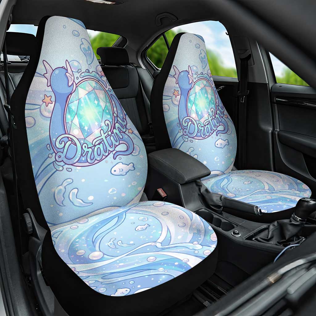 Dratini Car Seat Cover Pastel Aquatic Crystal Art