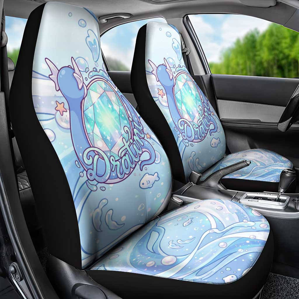 Dratini Car Seat Cover Pastel Aquatic Crystal Art