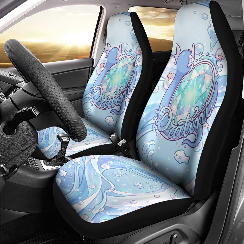 Dratini Car Seat Cover Pastel Aquatic Crystal Art