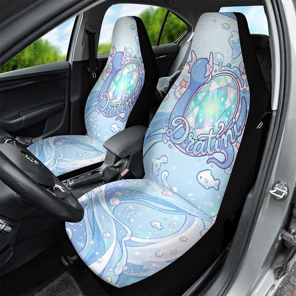 Dratini Car Seat Cover Pastel Aquatic Crystal Art