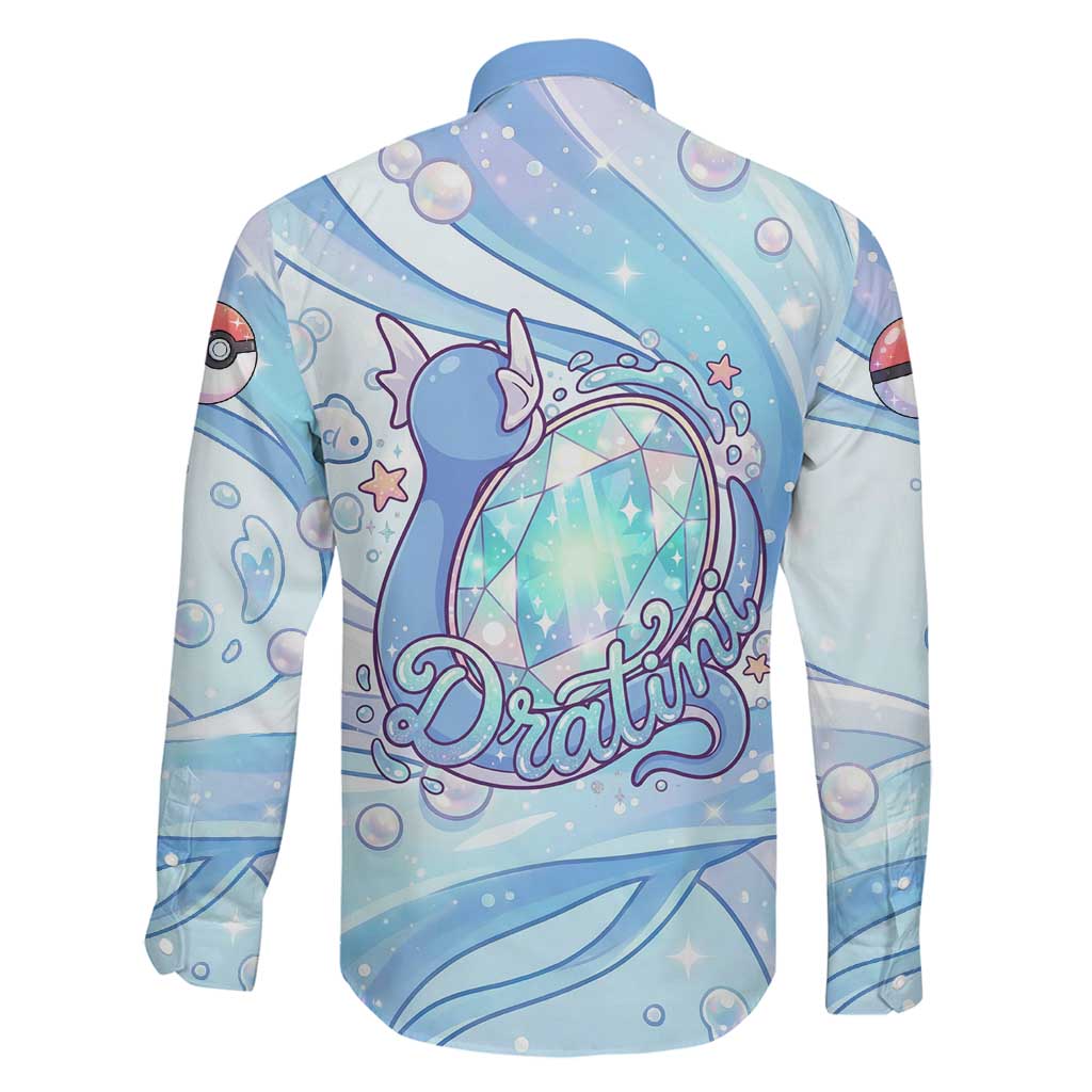 Dratini Family Matching Mermaid Dress and Hawaiian Shirt Pastel Aquatic Crystal Art