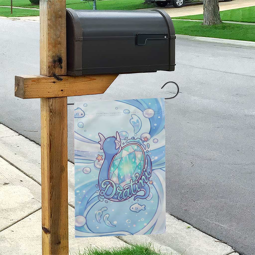 Dratini Garden Flag Pastel Aquatic Crystal Art