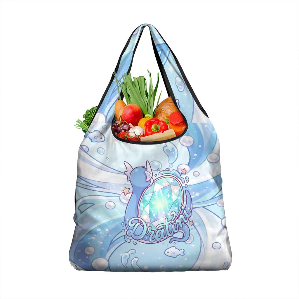 Dratini Grocery Bag Pastel Aquatic Crystal Art