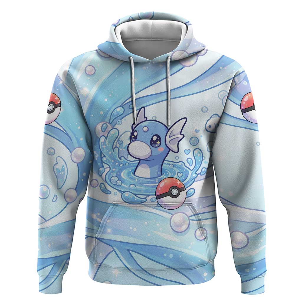 Dratini Hoodie Pastel Aquatic Crystal Art