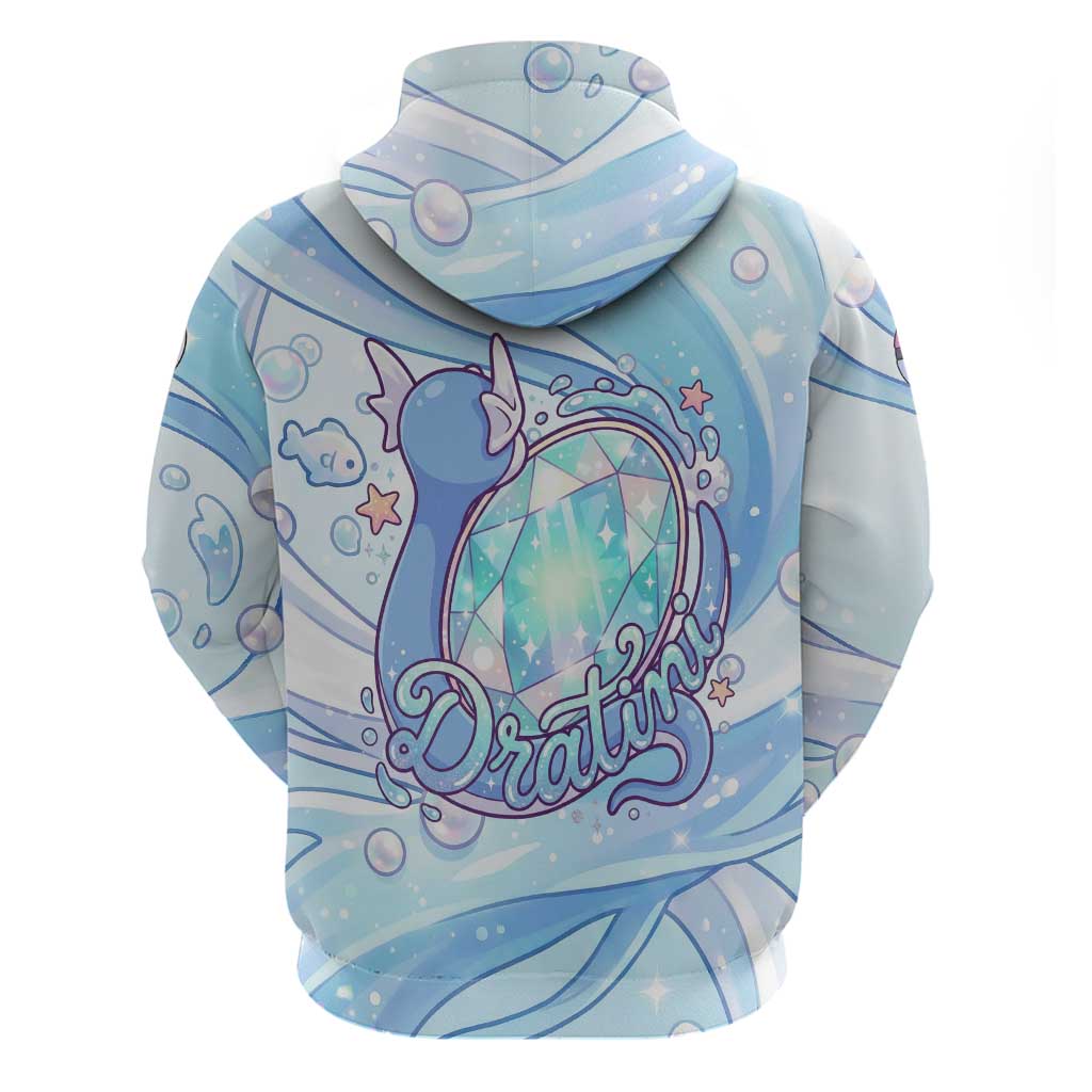 Dratini Hoodie Pastel Aquatic Crystal Art