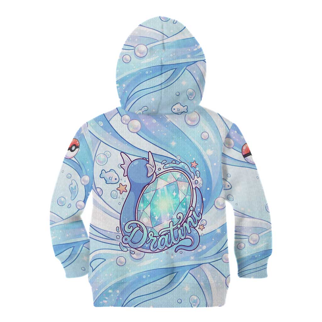 Dratini Kid Hoodie Pastel Aquatic Crystal Art