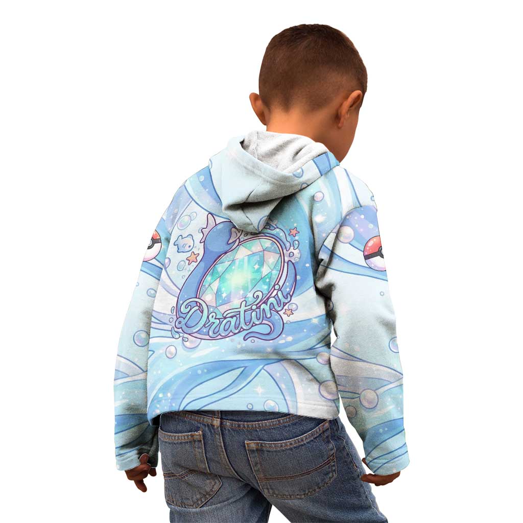Dratini Kid Hoodie Pastel Aquatic Crystal Art