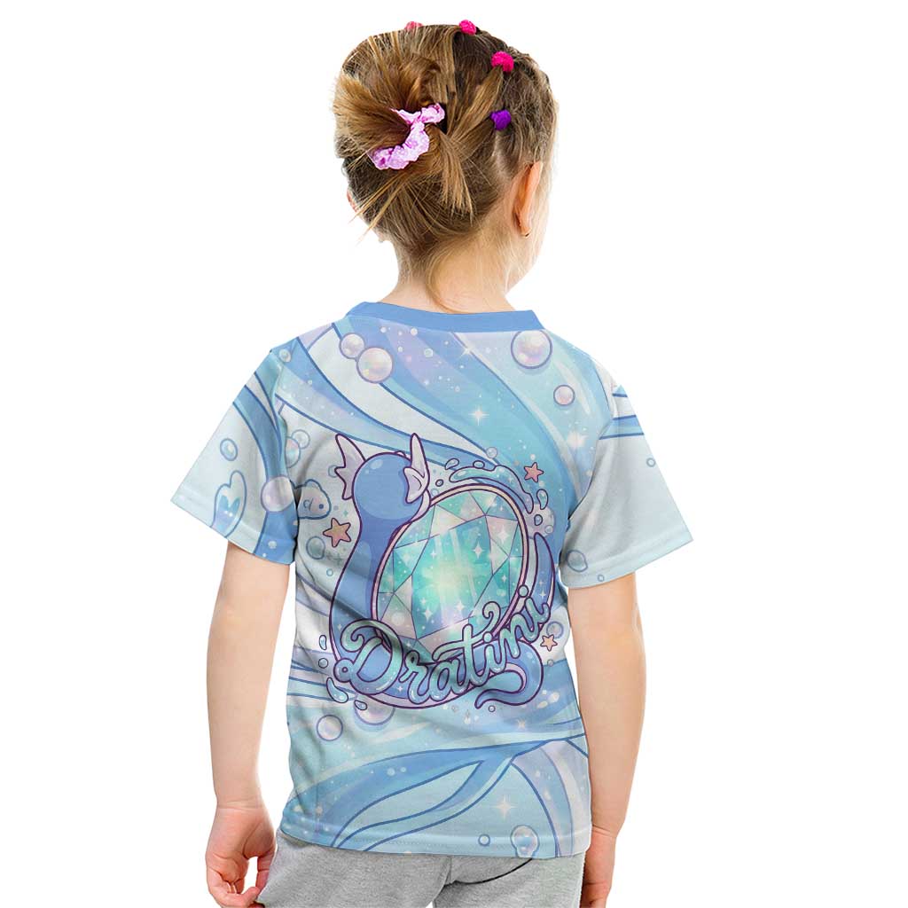 Dratini Kid T Shirt Pastel Aquatic Crystal Art