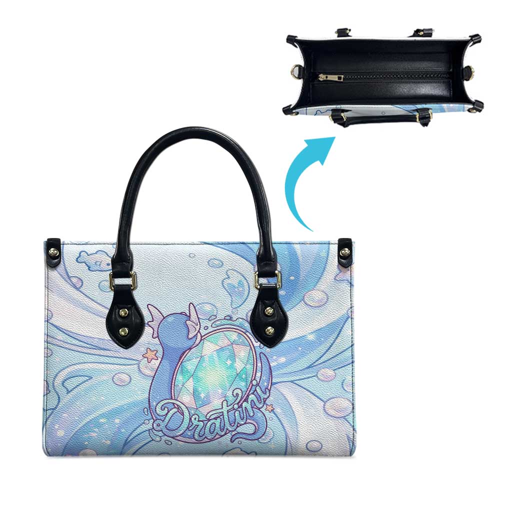 Dratini Leather Bag Pastel Aquatic Crystal Art