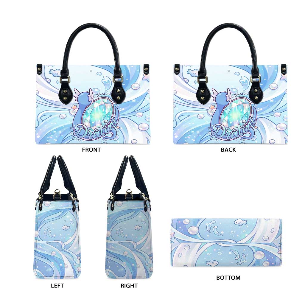 Dratini Leather Bag Pastel Aquatic Crystal Art