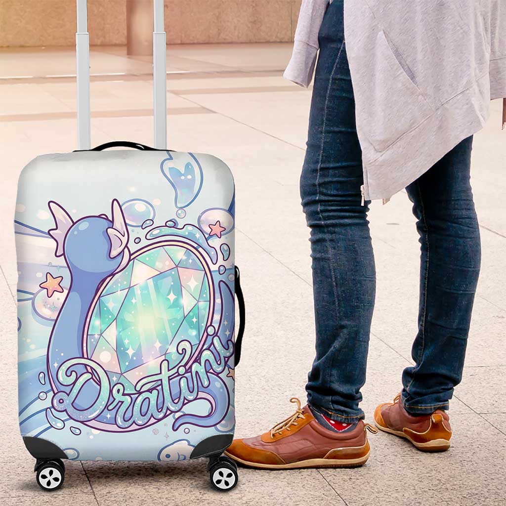 Dratini Luggage Cover Pastel Aquatic Crystal Art