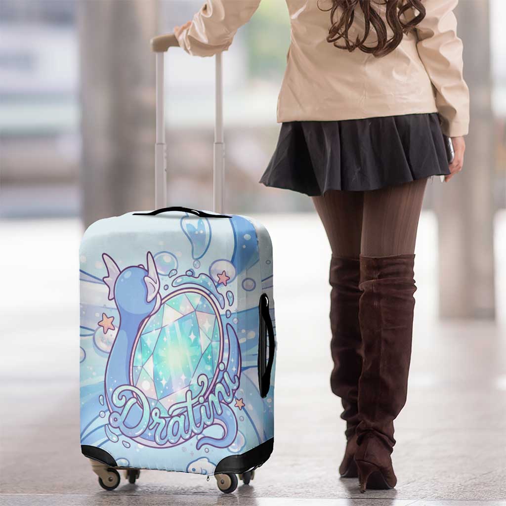 Dratini Luggage Cover Pastel Aquatic Crystal Art