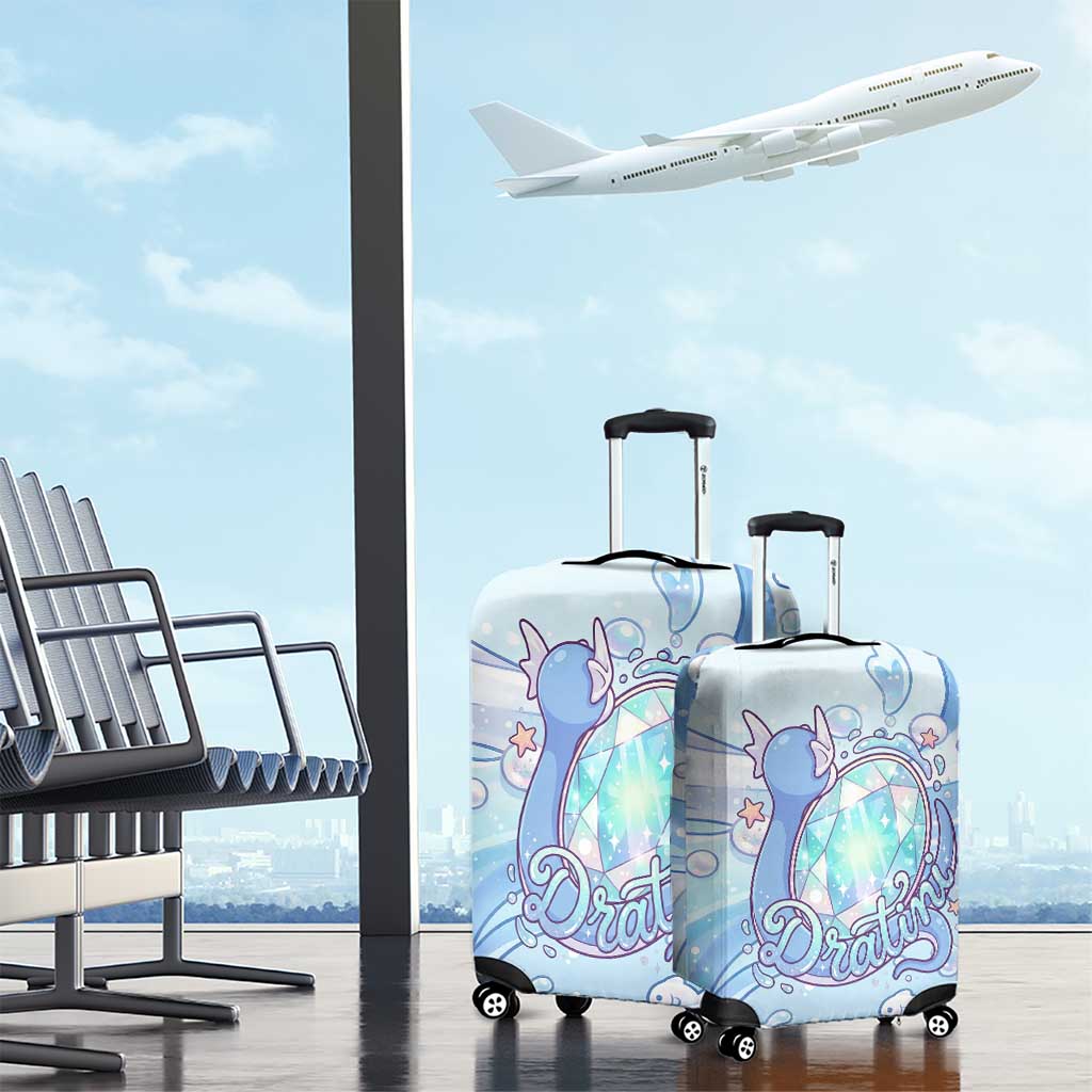 Dratini Luggage Cover Pastel Aquatic Crystal Art