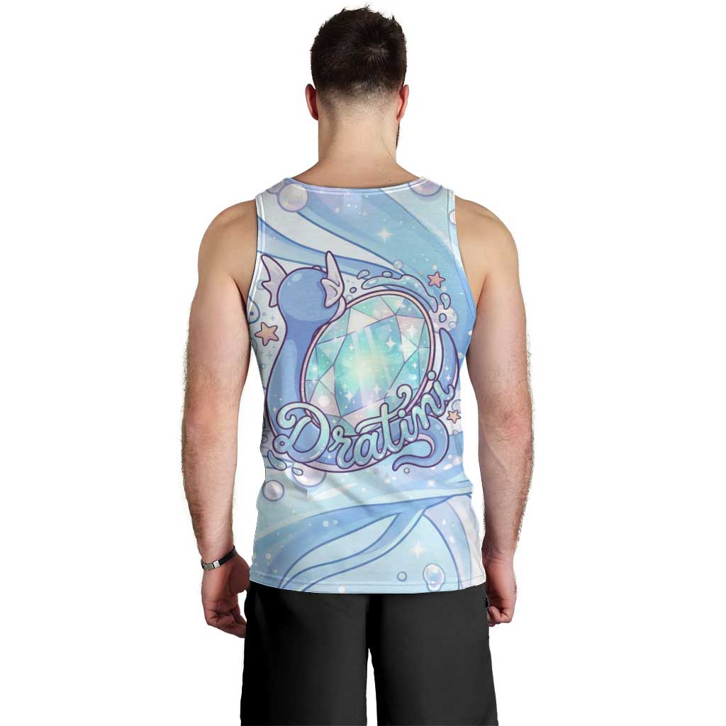 Dratini Men Tank Top Pastel Aquatic Crystal Art