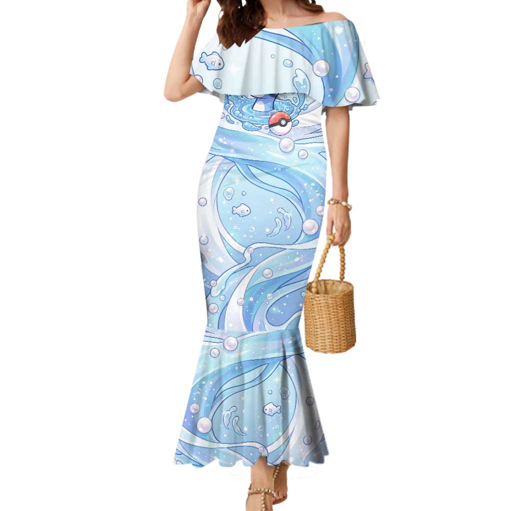 Dratini Mermaid Dress Pastel Aquatic Crystal Art