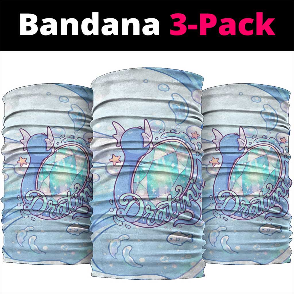 Dratini Neck Gaiter Pastel Aquatic Crystal Art