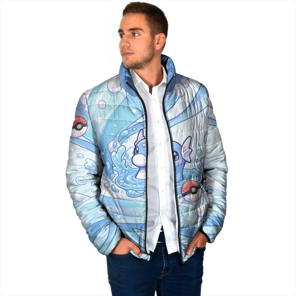 Dratini Padded Jacket Pastel Aquatic Crystal Art