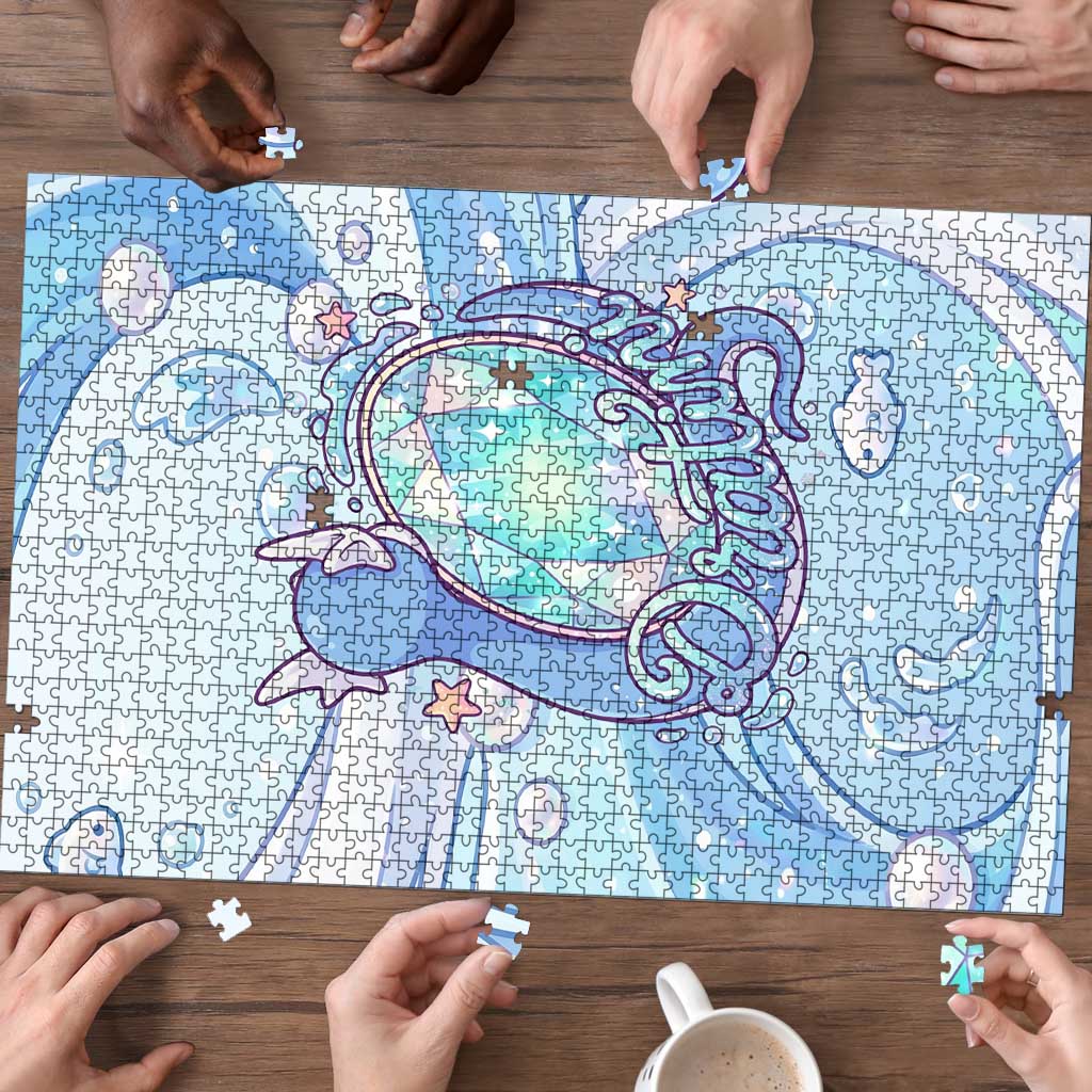 Dratini Puzzle Pastel Aquatic Crystal Art