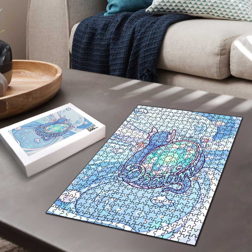 Dratini Puzzle Pastel Aquatic Crystal Art