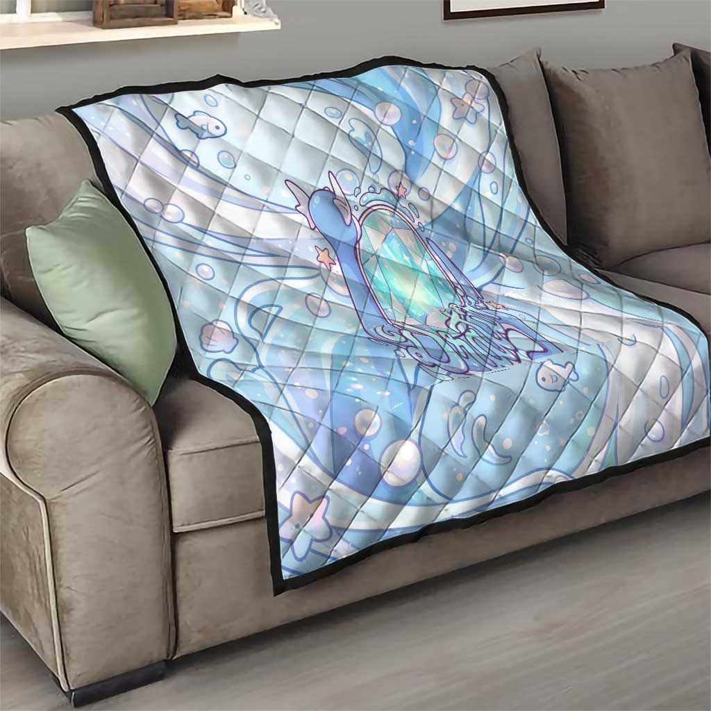 Dratini Quilt Pastel Aquatic Crystal Art