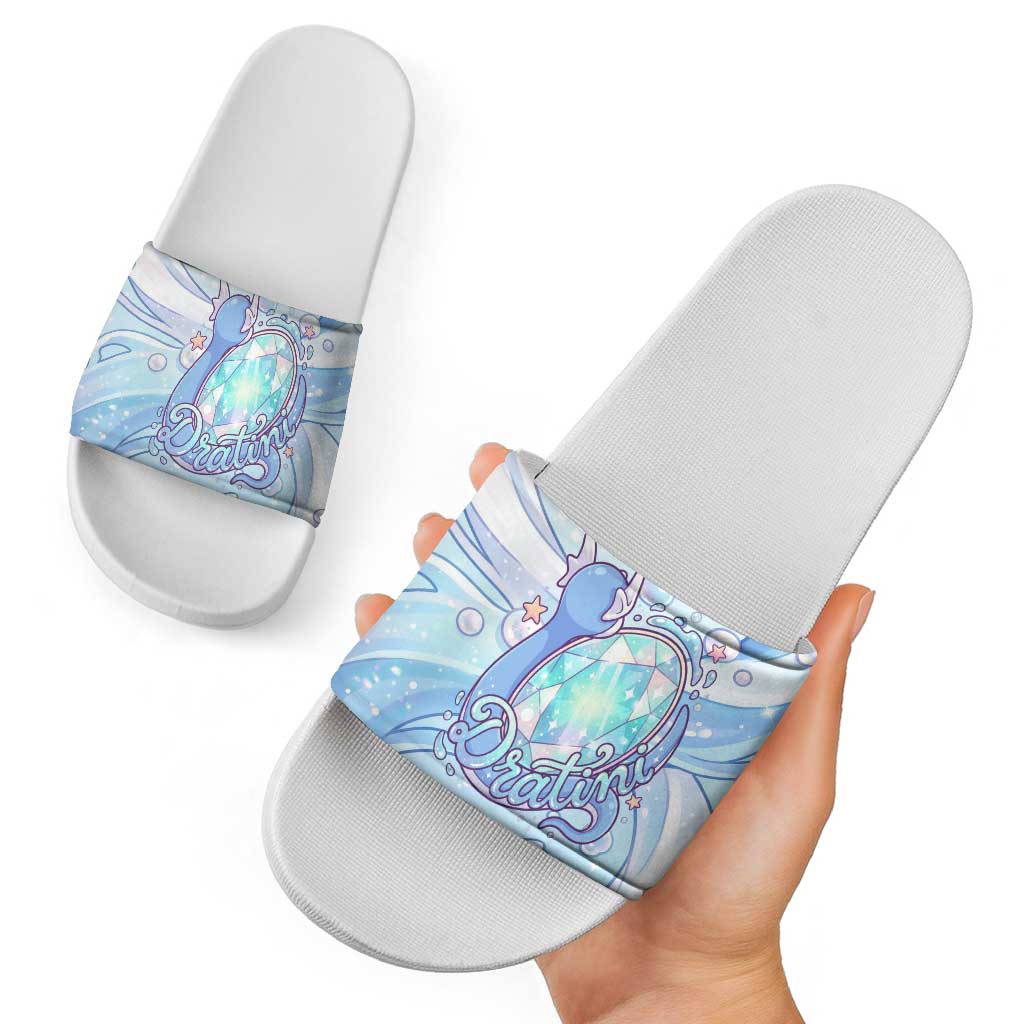 Dratini Slide Sandals Pastel Aquatic Crystal Art