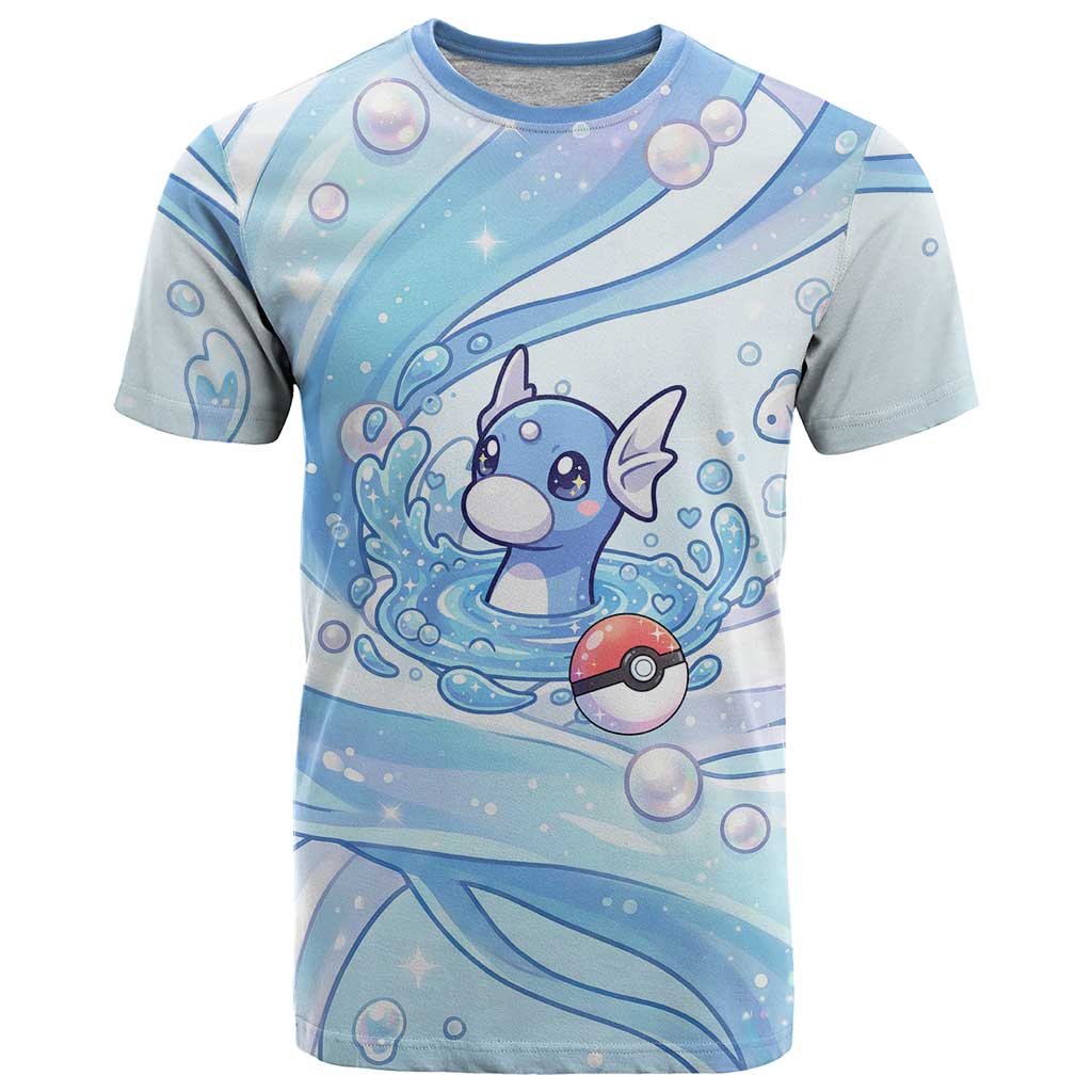 Dratini T Shirt Pastel Aquatic Crystal Art