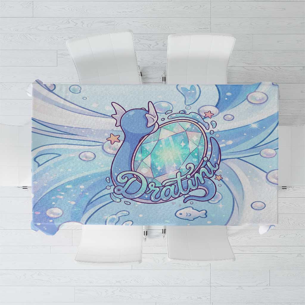 Dratini Tablecloth Pastel Aquatic Crystal Art