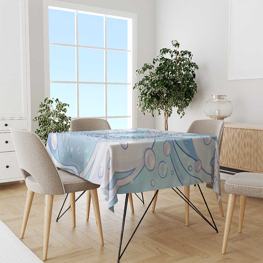 Dratini Tablecloth Pastel Aquatic Crystal Art