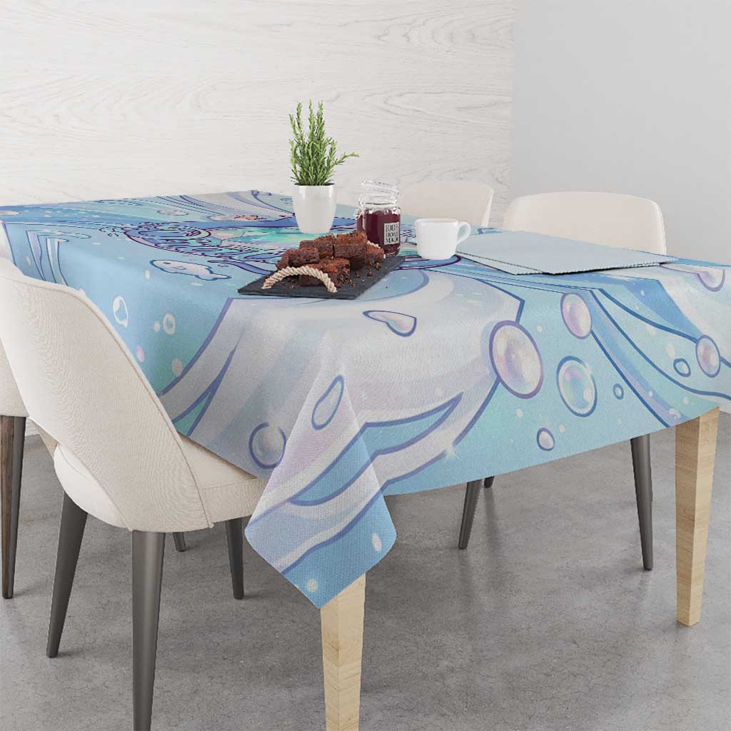 Dratini Tablecloth Pastel Aquatic Crystal Art