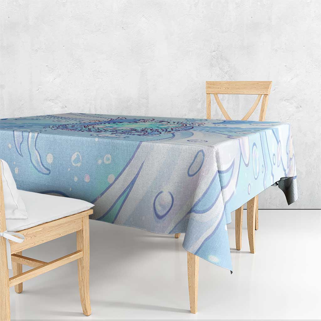 Dratini Tablecloth Pastel Aquatic Crystal Art