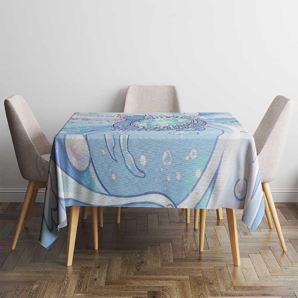 Dratini Tablecloth Pastel Aquatic Crystal Art