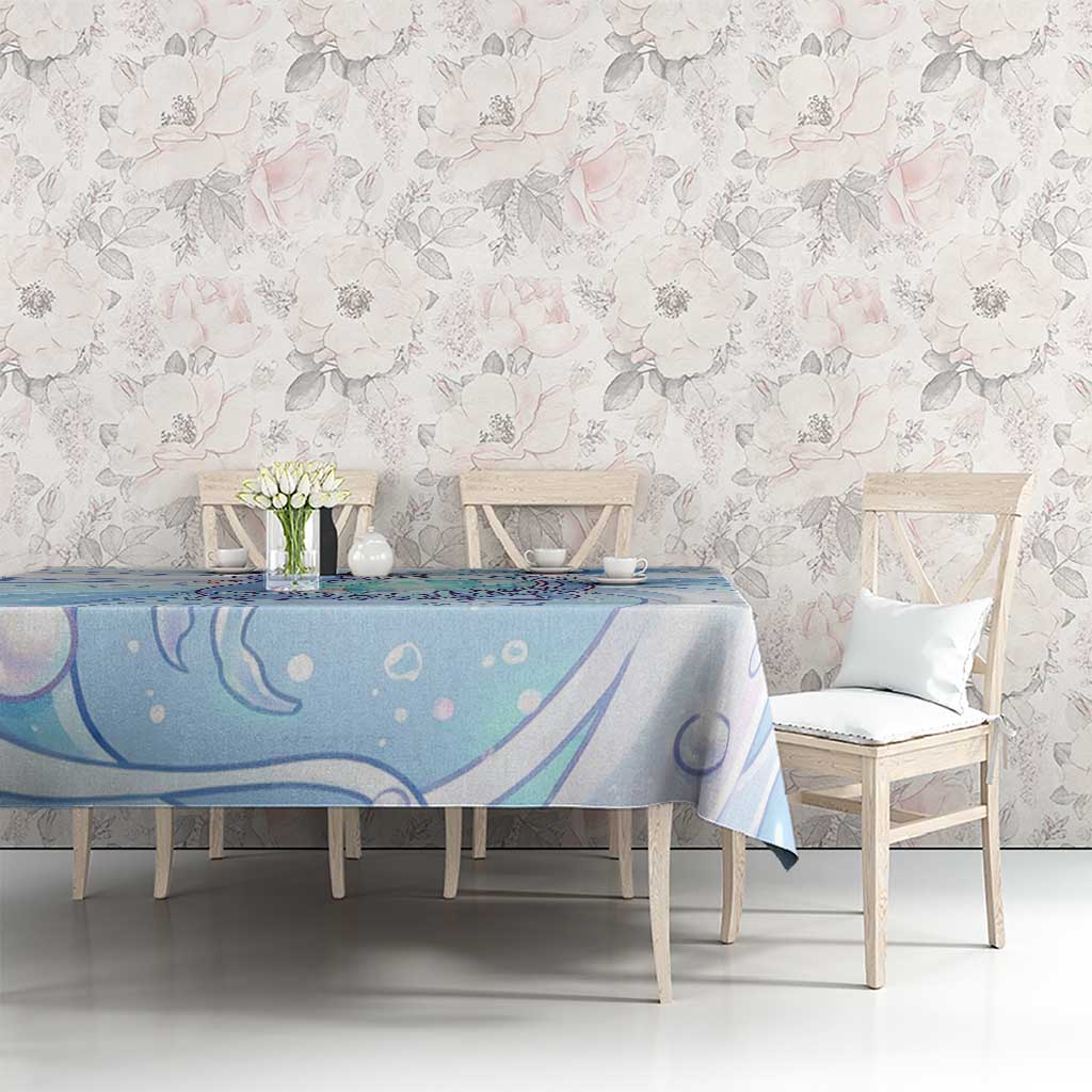 Dratini Tablecloth Pastel Aquatic Crystal Art