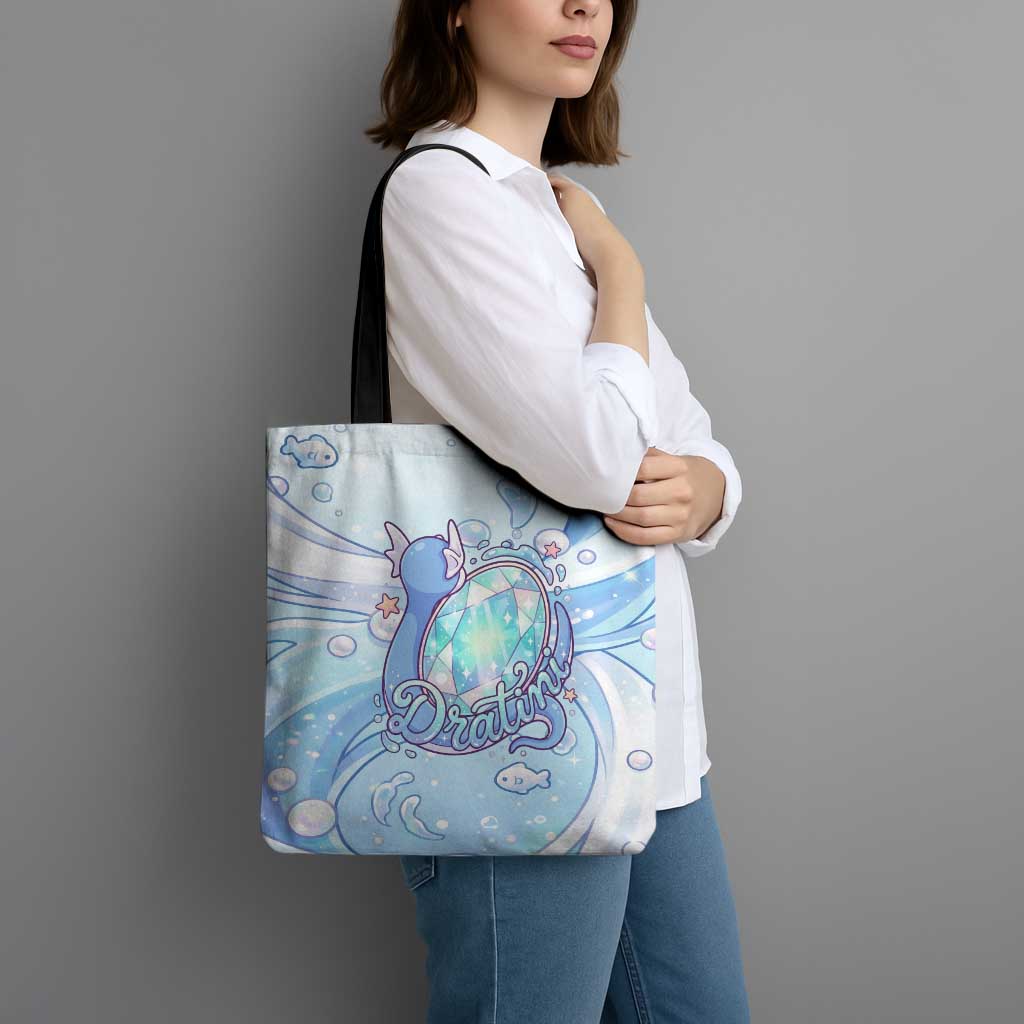 Dratini Tote Bag Pastel Aquatic Crystal Art